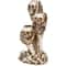 12" Triple Skulls Halloween Tea Light Candle Holder